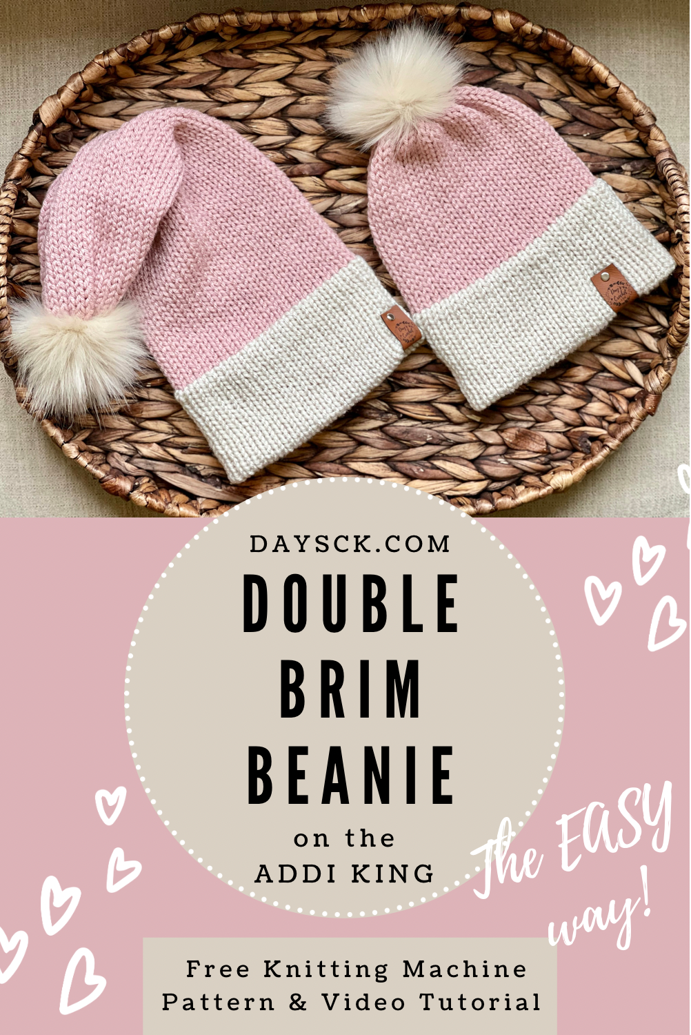 Addi King Double Brim Beanie ~The Easy Way! — Day's Crochet & Knit
