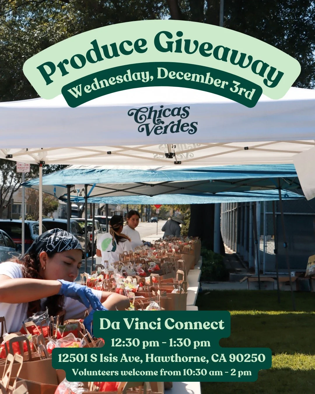 Free, fresh fruits and veggies available this Wednesday! Stop by and grab a bag while supplies last! ⁠
⁠
&iexcl;Frutas y verduras frescas gratis este mi&eacute;rcoles! &iexcl;Vis&iacute;tanos y ll&eacute;vate una bolsa hasta agotar existencias! ⁠