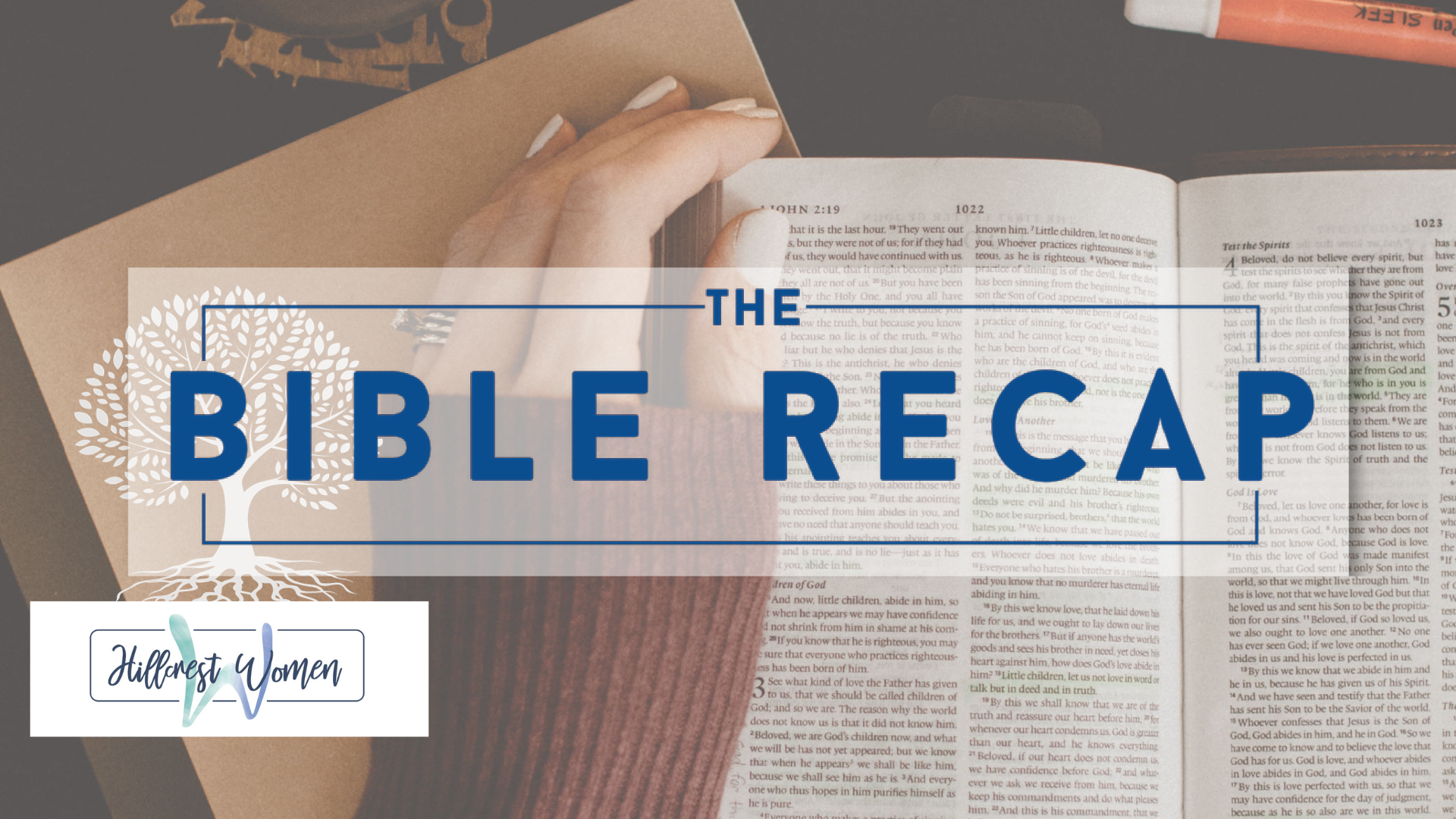 Women's Ministry Bible Recap Study