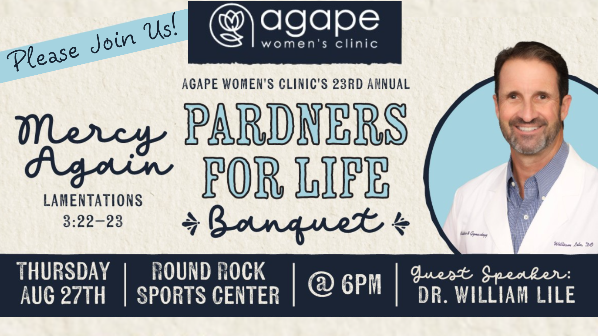 Agape Women's Clinic - 23rd Annual Pardners for Life Banquet