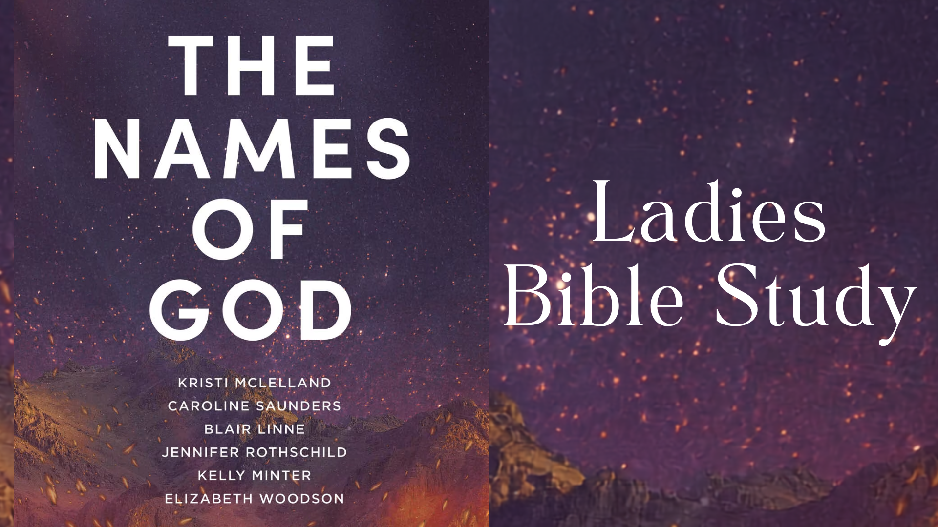 Ladies Bible Study: The Names of God