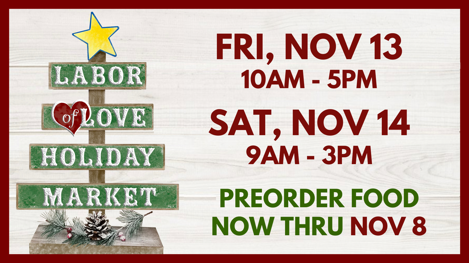Labor of Love Holiday Market