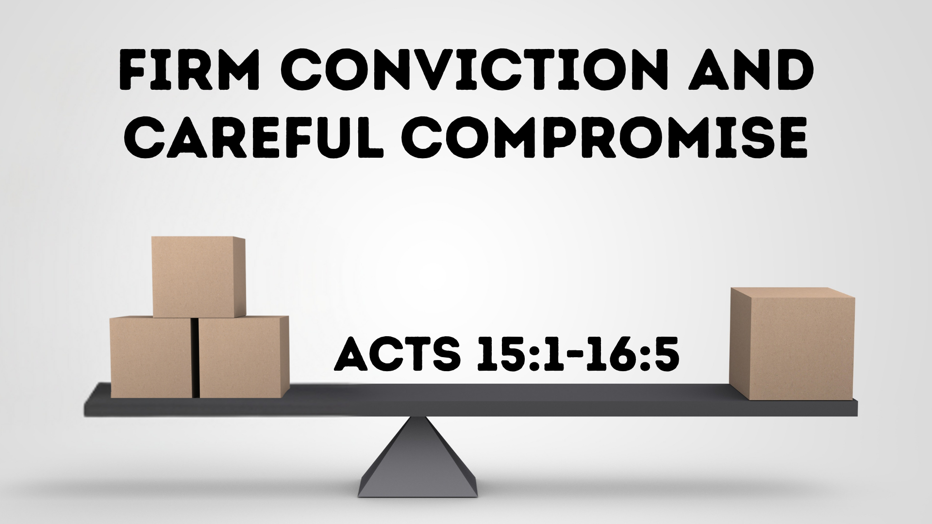 Firm Conviction and Careful Compromise