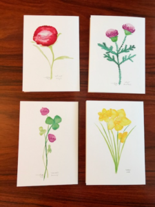 Flowers of the UK Notecards (Package of 4) $6