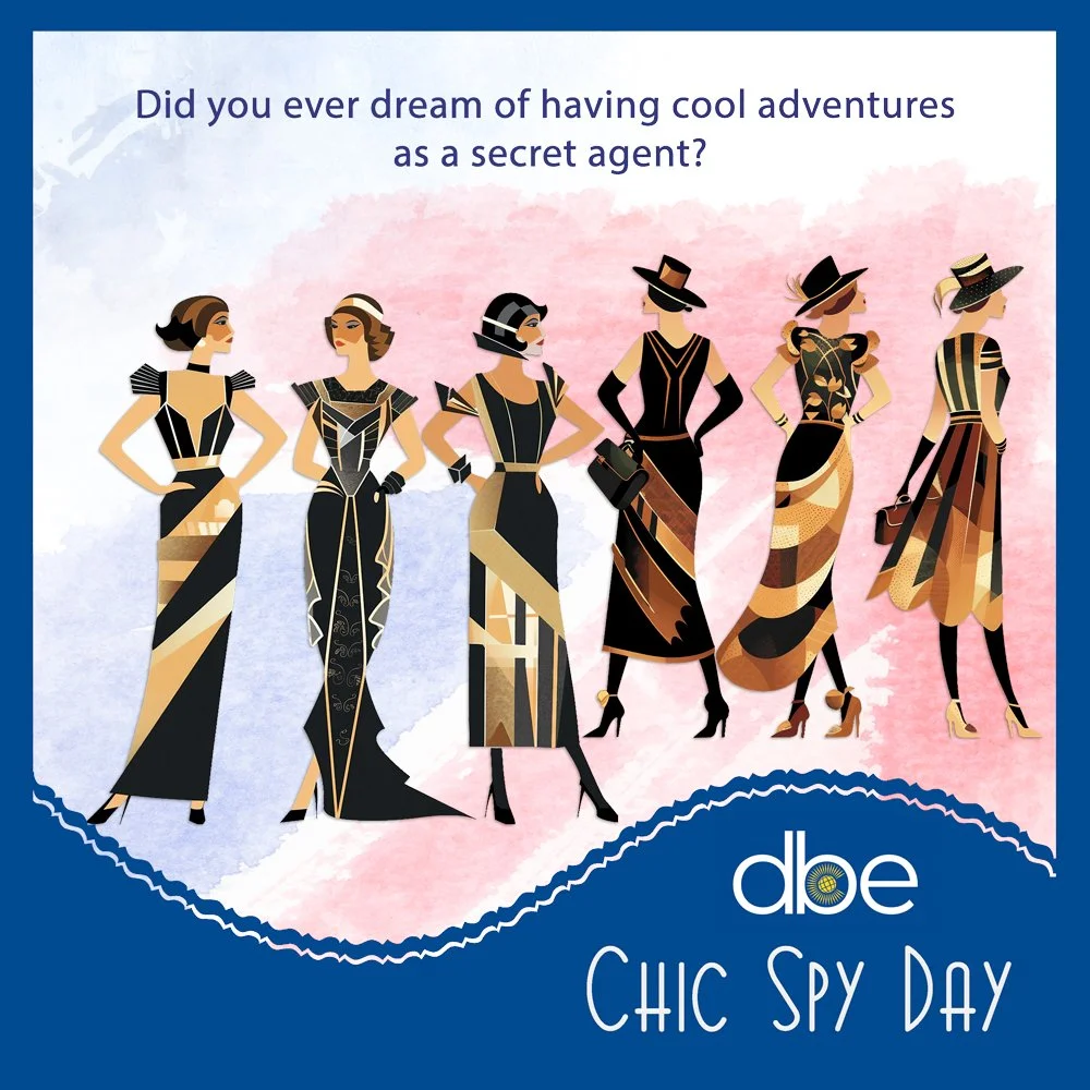 &quot;Who hasn't had the secret desire to be a glam chic spy!!
The unofficial holiday is a tribute to the elegant and stylish spies in popular culture and was created in 2015 by chicspy.com, a fashion website. It commemorates the anniversary of the d