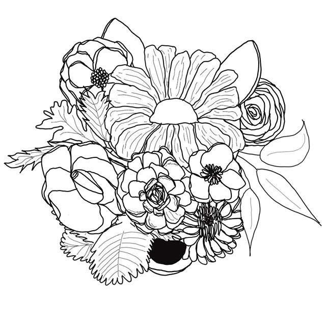 I call this guy &ldquo;Happy Puppy&rdquo; 🖤🐶 Seriously though is there anything cuter than a dog and flowers? I have been fine tuning my illustration skills recently and it has revived my creative spark. Sometimes you need to set time aside to sit 
