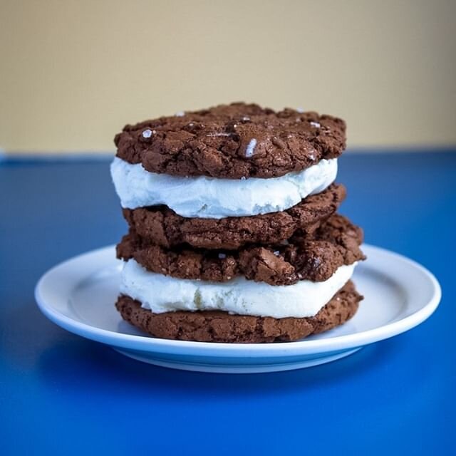 Epic ice cream sandwiches to be found and had at @oldmanandson⁠
⁠
This one: ⁠
SALTED BROWNIE ICE CREAM SANDWICH⁠
⁠
The OTHER one:⁠
CHOCOLATE ICE CREAM SANDWICH⁠
⁠
Get 'em. They're so rich and giant and my kids thought I was the awesomest when I broug