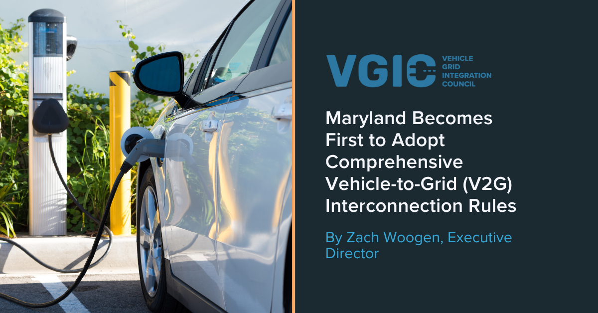 Blog Post | Maryland Becomes First to Adopt Comprehensive Vehicle-to-Grid (V2G) Interconnection Rules