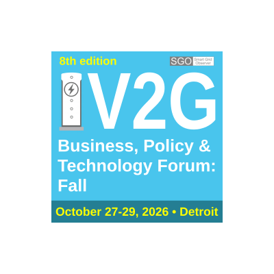 8th Edition V2G Business, Policy & Technology Forum: Fall 2026