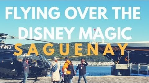 Helicopter Ride Over the Disney Magic In Saguenay, Quebec