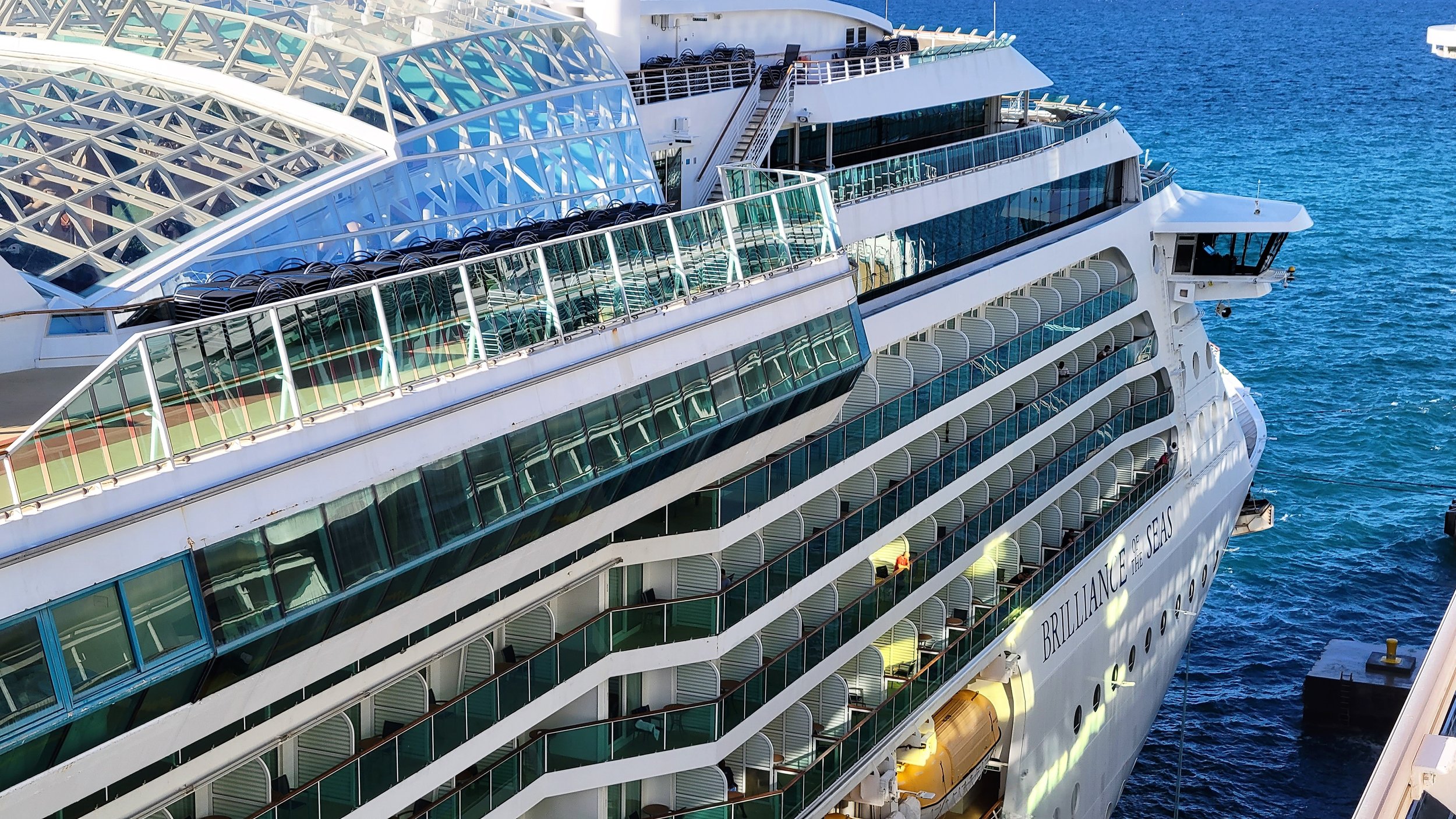 Spotted Cruise Ship Taxi! Royal Caribbean Brilliance of the Seas