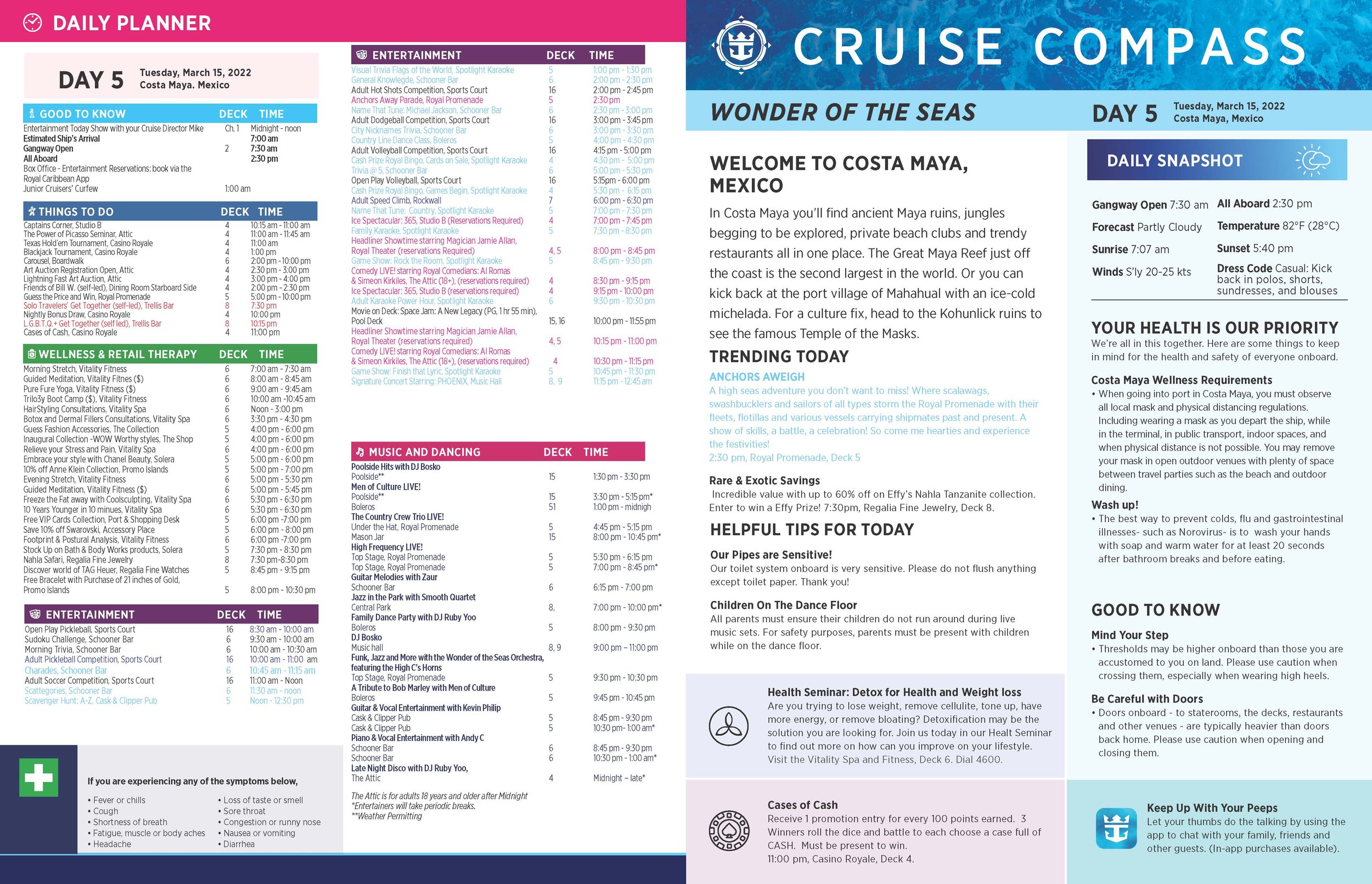 Cruise Compass - Day 5 - Tuesday, March 15. 2022,  Costa Maya, Mexico_Page_1.jpg