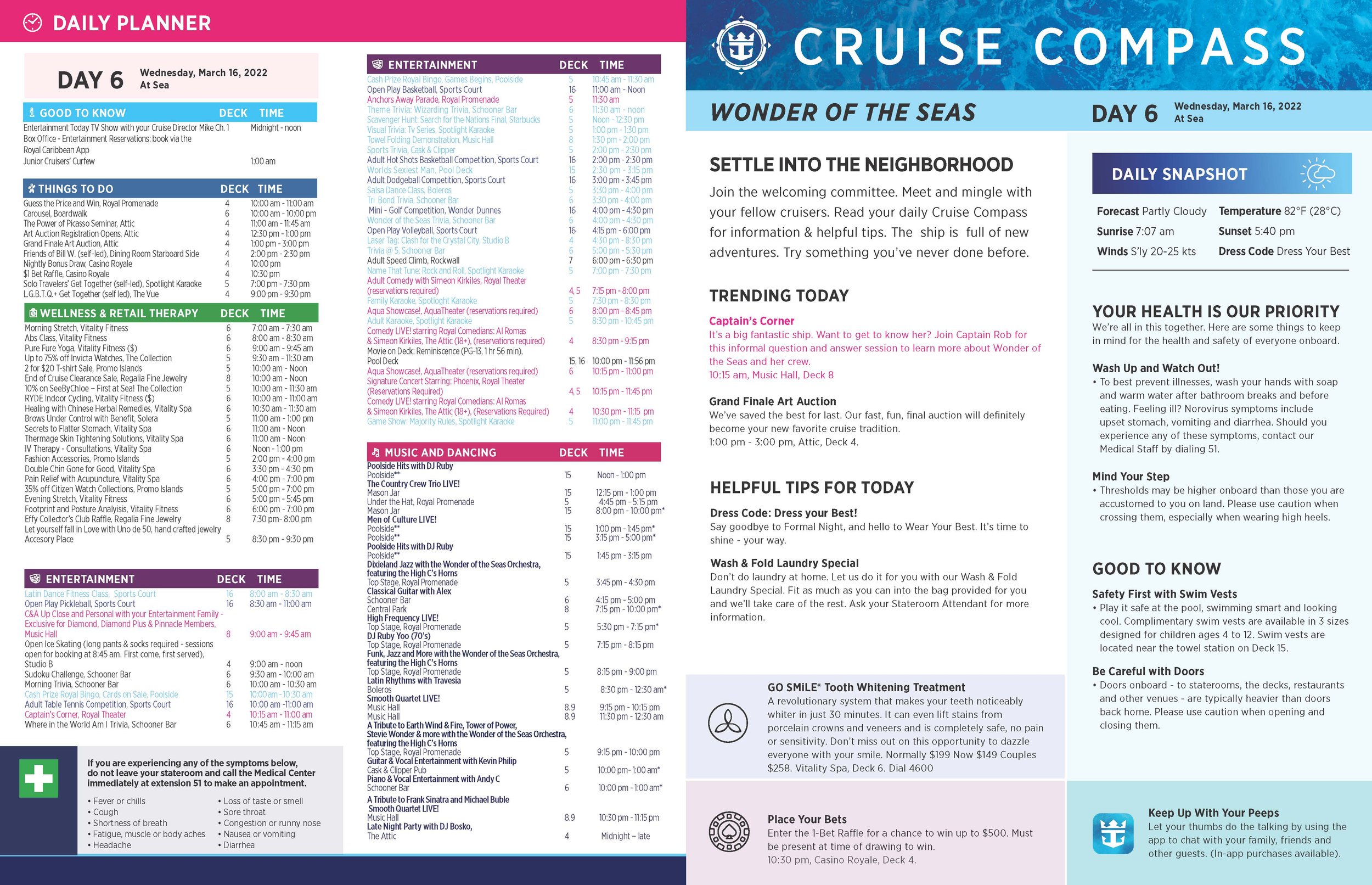 Cruise Compass - Day 6 - Wednesday, March 16. 2022,  At Sea_Page_1.jpg