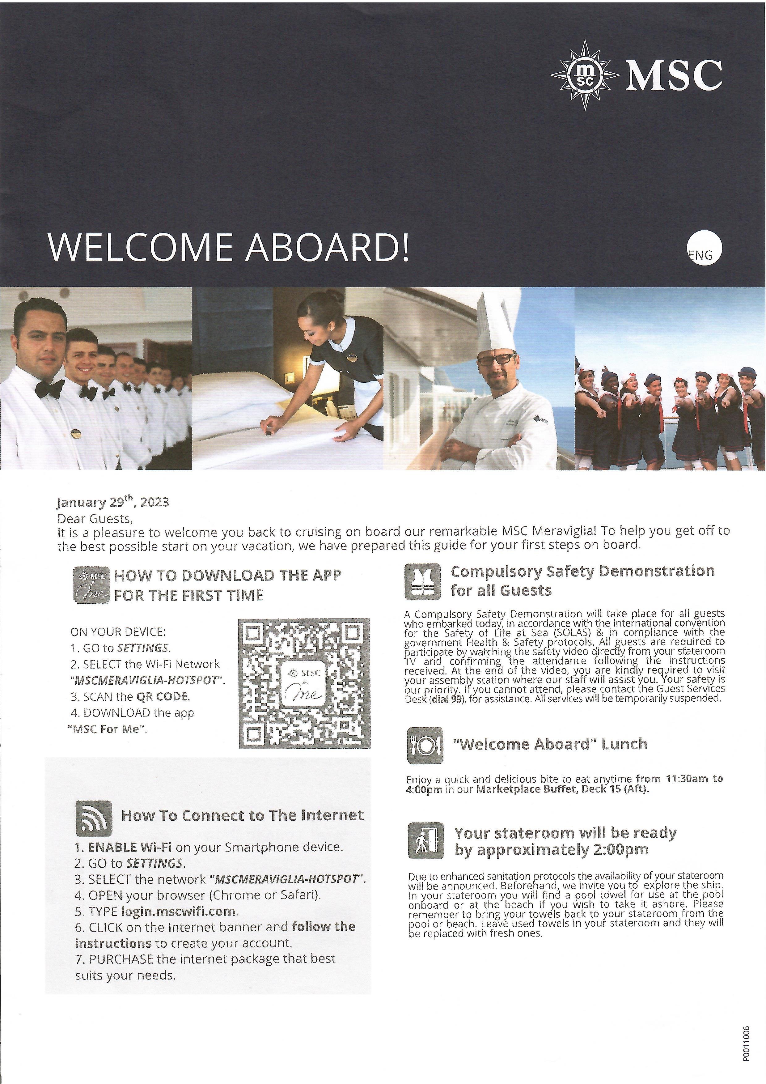 MSC Meraviglia - 2023 - Jan- 29 - Feb - 02 - Caribbean - Welcome - Page 01.jpg