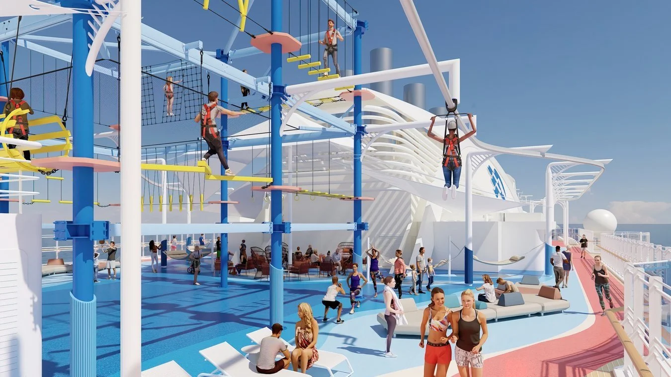 Unveiling Park19: New Top-Deck Family Activity Zone to Debut on Board Sun Princess, Featuring Sea Breeze – the First Rollglider® on a Ship
