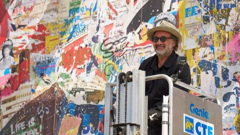 Making waves in the arts: Cunard partners with pop art phenomenon Mr. Brainwash for unique Queen Elizabeth mural