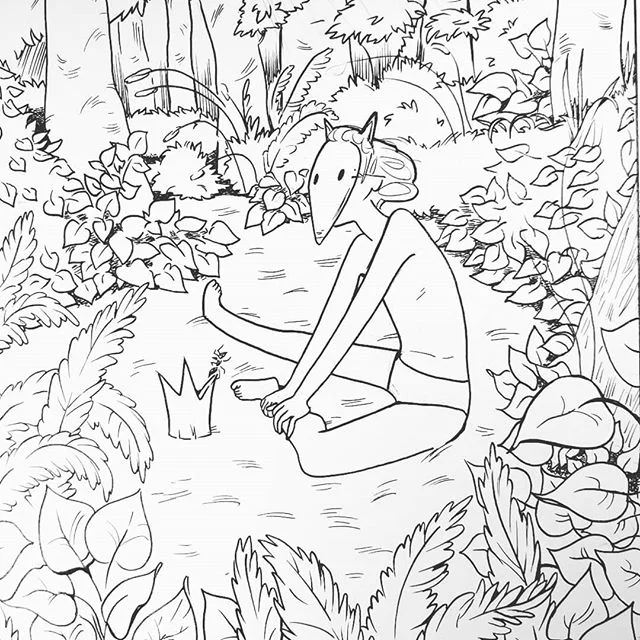 Here we are in the woods. #dogface #comicbooks #comics #chapter2