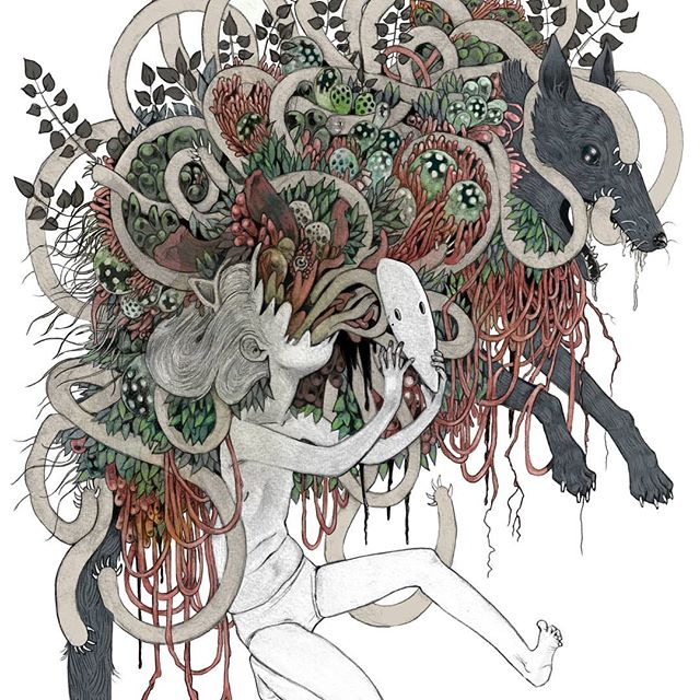 Looking forward to @nocazfest where I'll be selling Dogface and some new prints I've been working hard on. I'm just putting the finishing touches on this one. 😍 #illustration #dogfacecomic #prints #zinefest