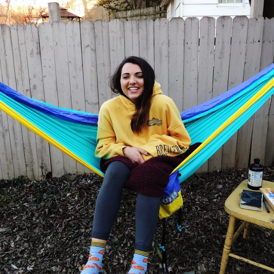 This is me (awkward, I know), enjoying the cold weather while sketching in my natural habitat.