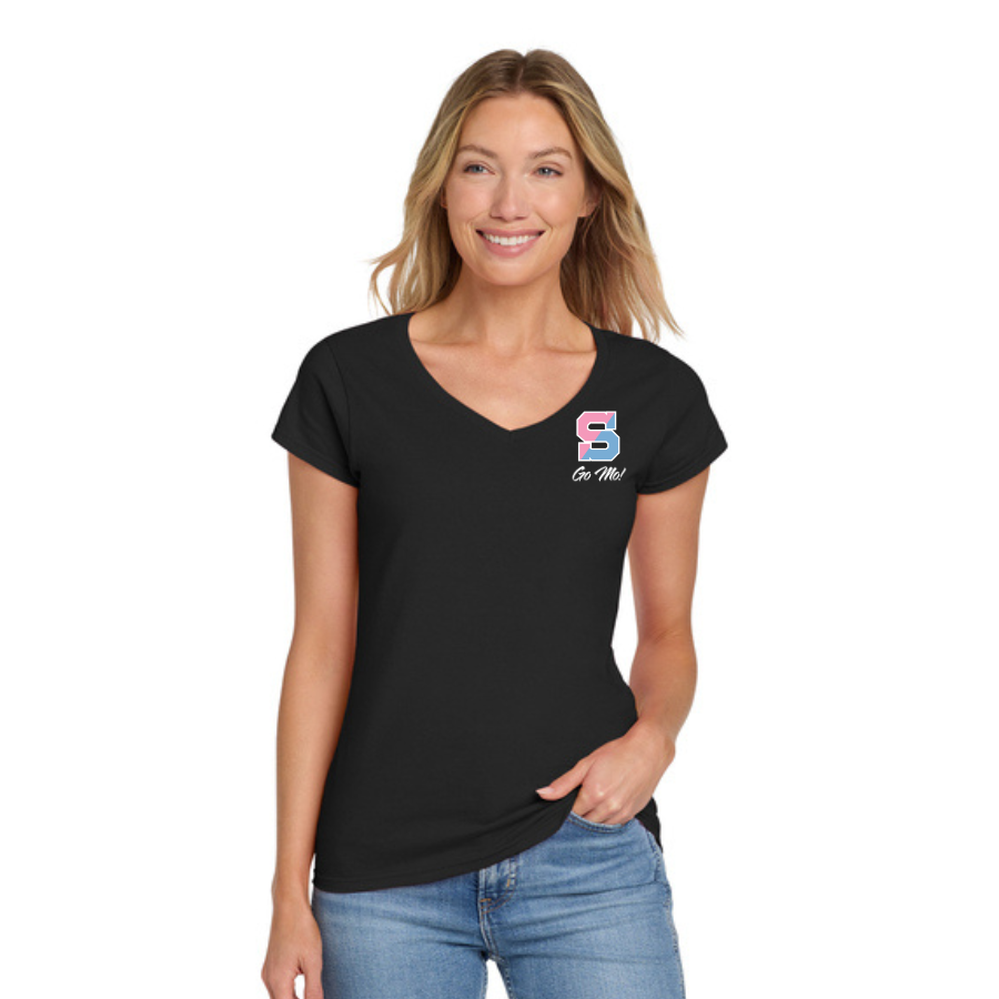 Women's -Neck T-Shirt - Black.png