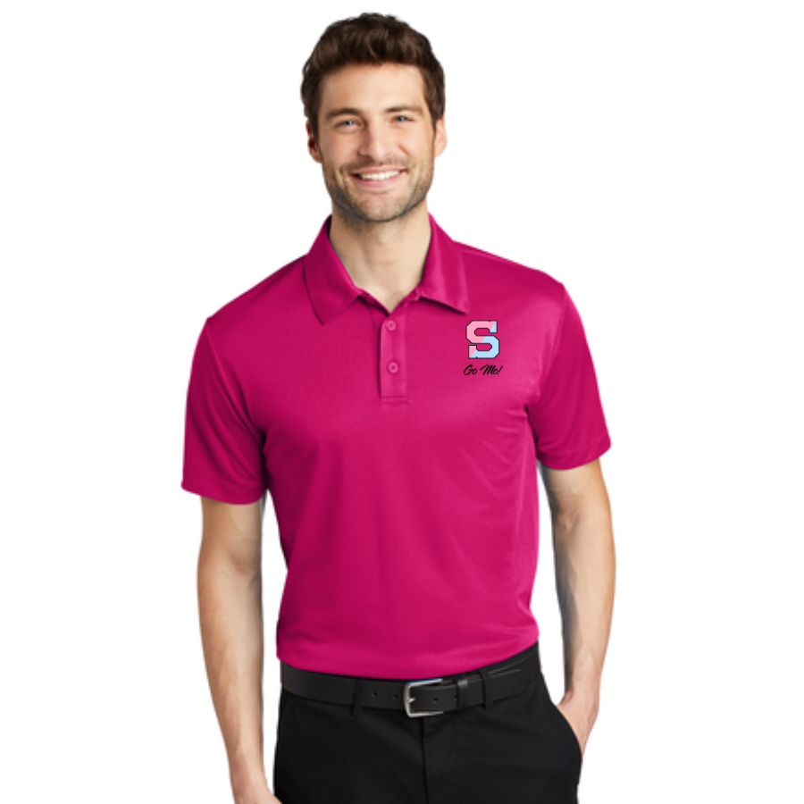 Educating For A Cure - Pink Raspberry Men's Performance Polo