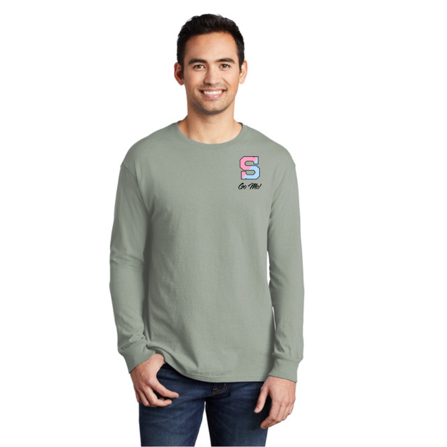 Educating For A Cure Long Sleeve Tee - Dove Grey