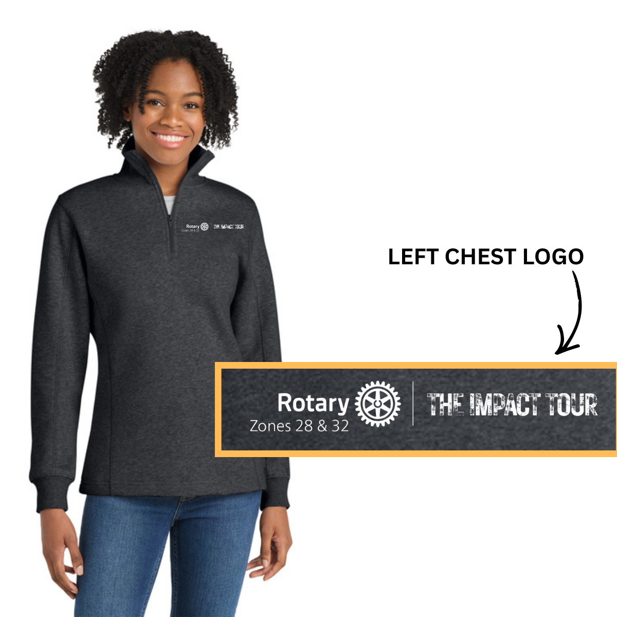 Ladies 1/4 Zip | Zones 28-32 Impact Tour
