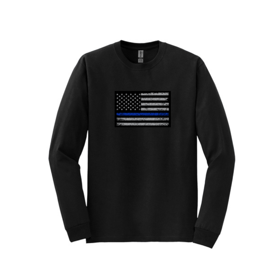 Black Long Sleeve Tee- Police - Horizontal.png
