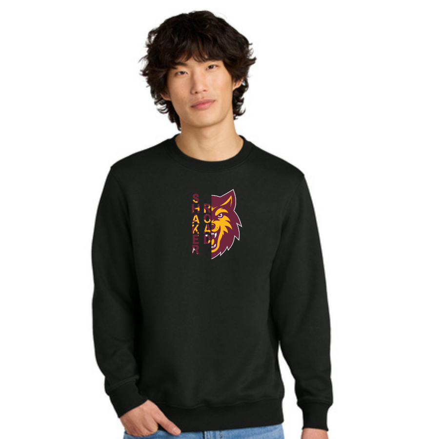 Fleece Crewneck - Black - Wolf.png