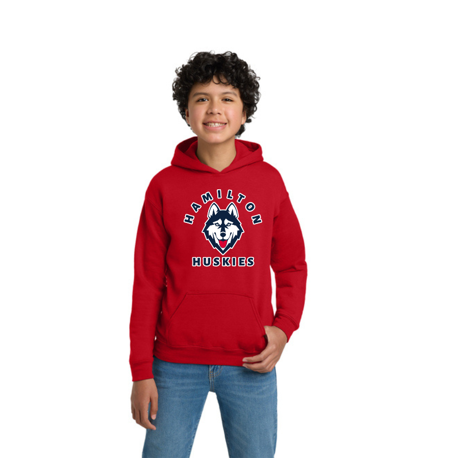 Youth Gildan® Heavy Blend™ Hooded Sweatshirt - Red.png
