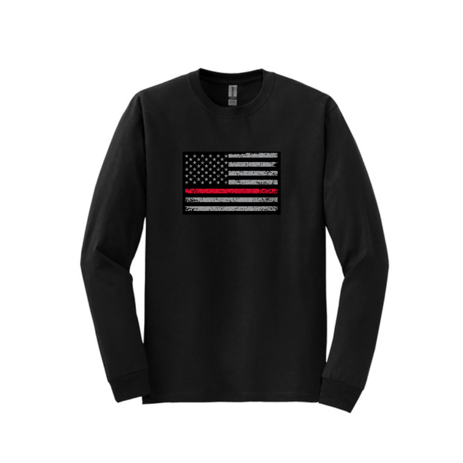 Black Long Sleeve Tee- Fire - Horizontal.png