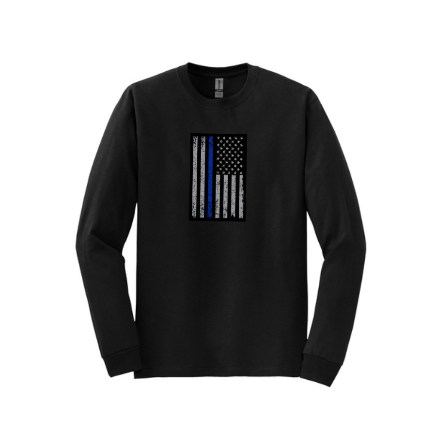 Black Long Sleeve Tee- Police - Vertical.png
