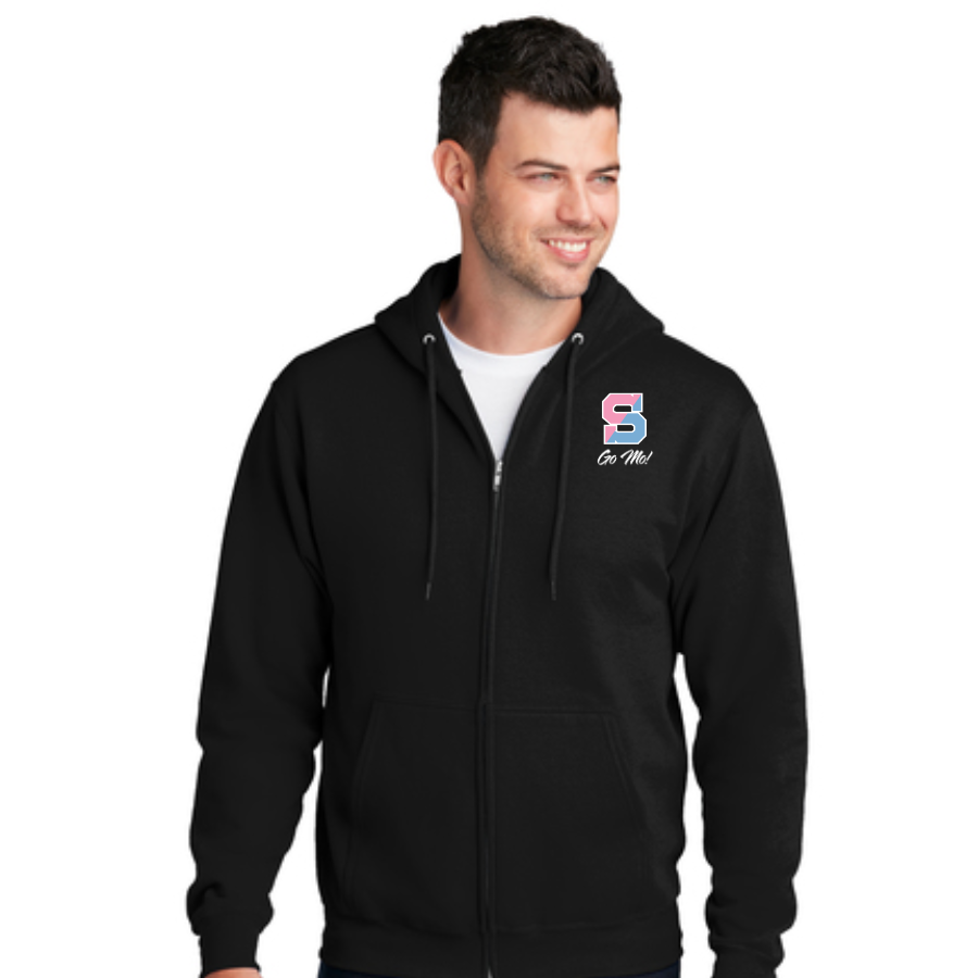 Educating For A Cure Hoodie - Black Full-Zip Hooded Sweatshirt