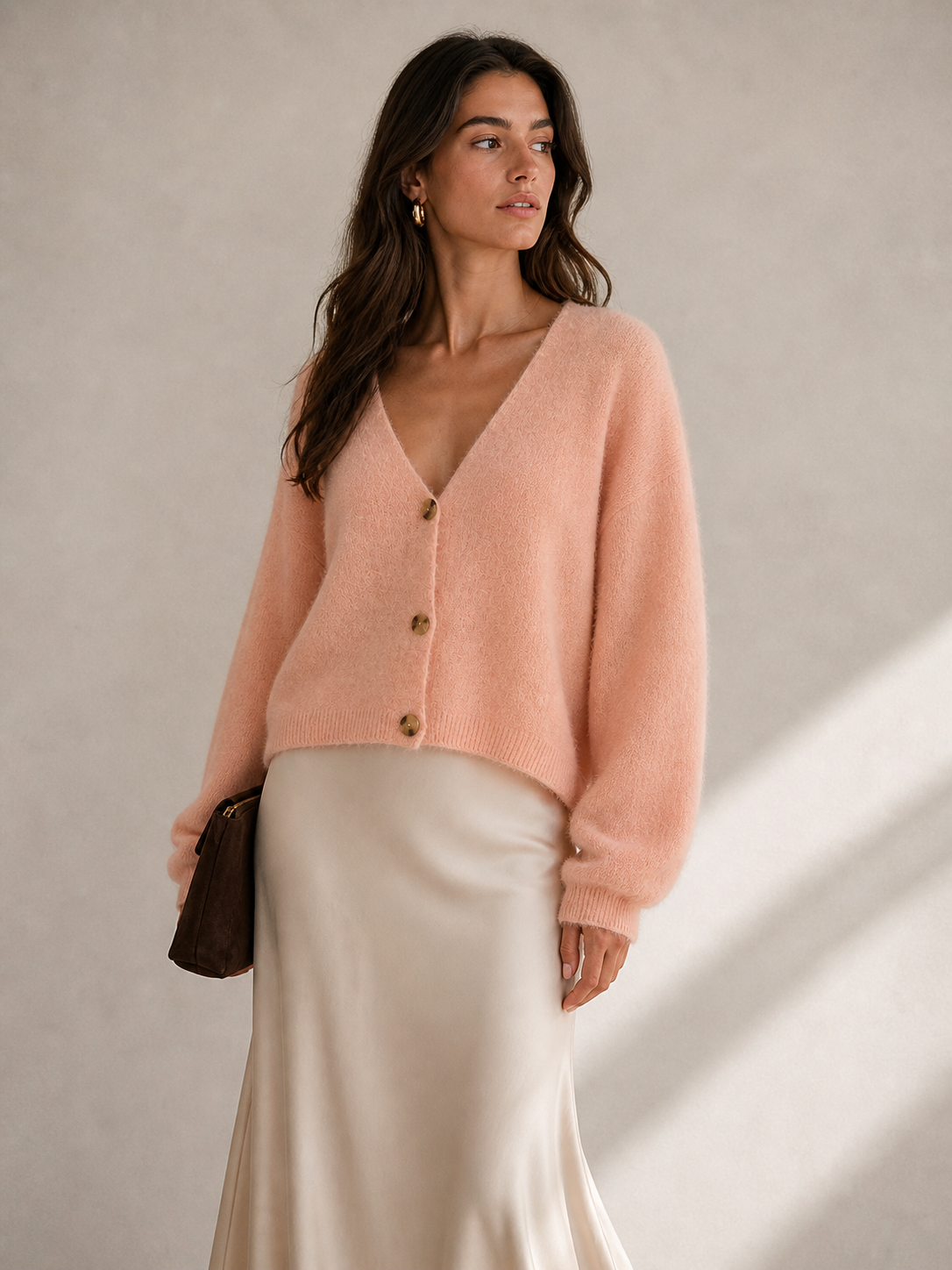 Alpaka Strickjacke 3 Knöpfe