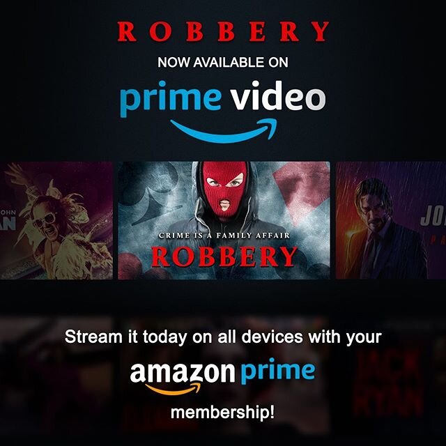 Check it out! Robbery is now streaming on Amazon Prime Video.