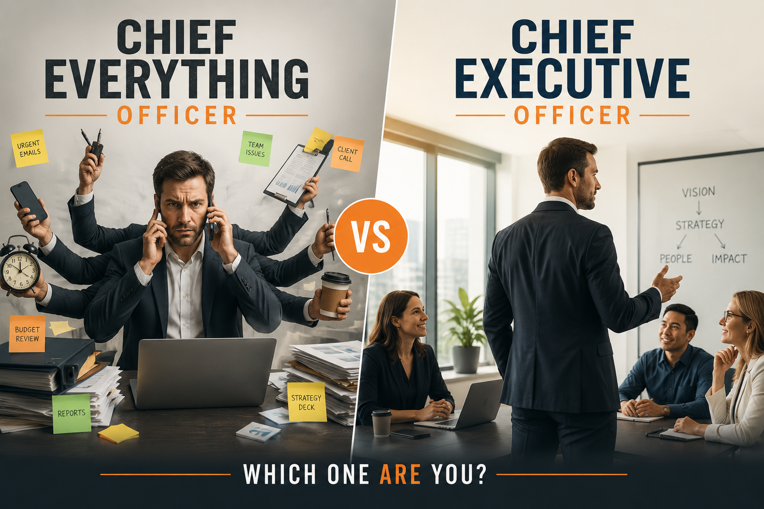 From Chief Everything Officer to Chief Executive Officer: The Leadership Shift That Makes Growth Possible