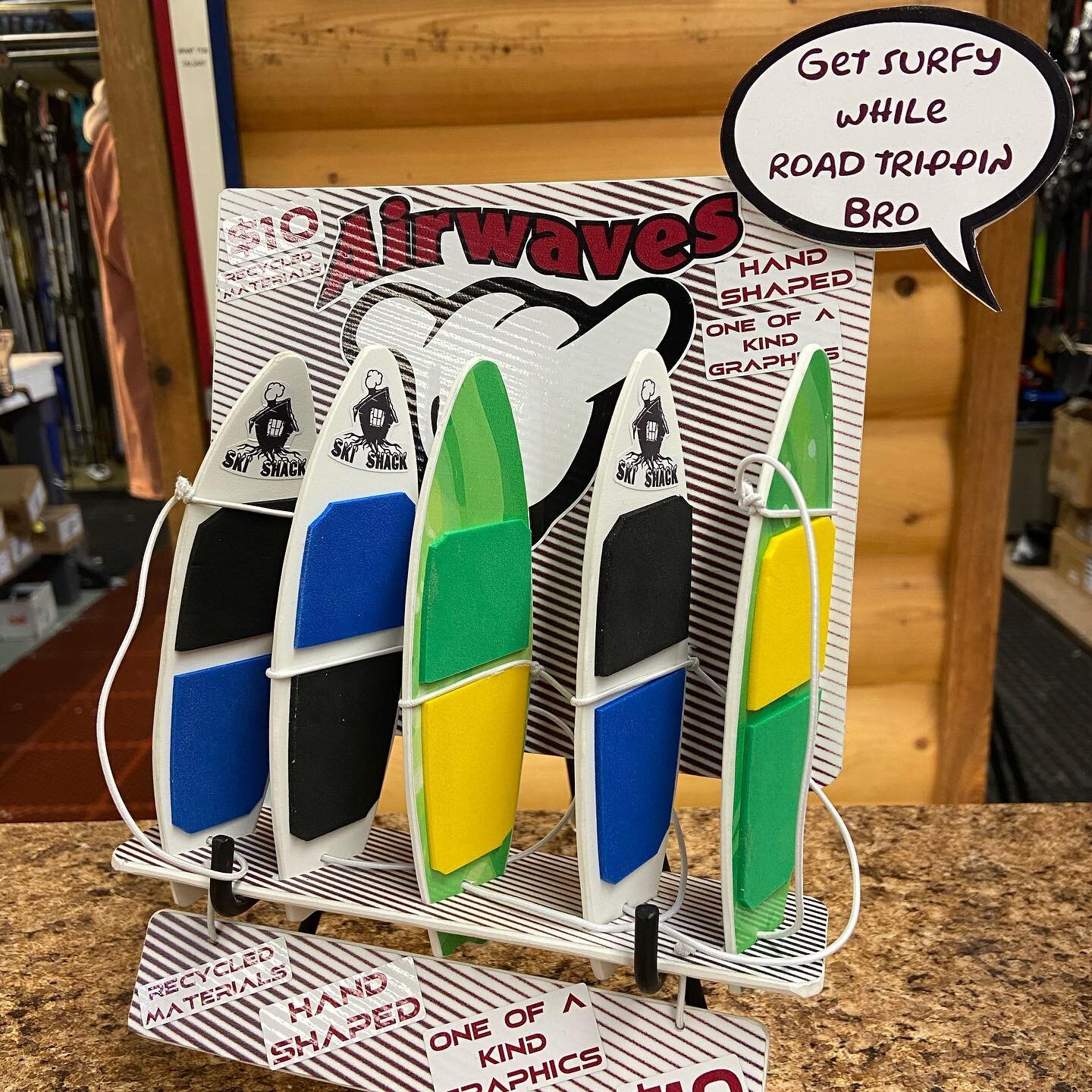 Surf your way to the hill this spring! @airwaveswindrider are the newest addition to the shop. Add a board to your quiver for just $10!!