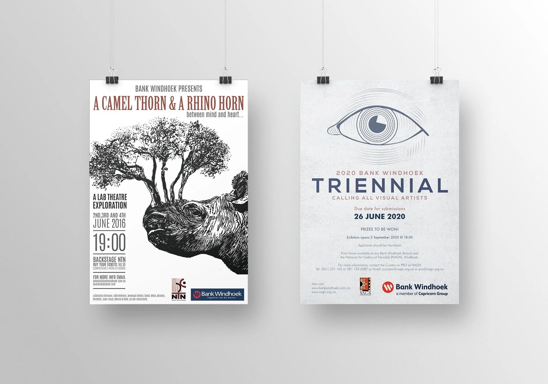 Bank Windhoek Sponsored Event Posters
