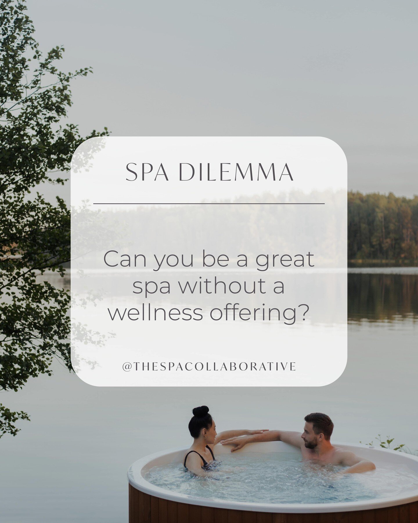 The answer is: yes, yes you can! 💁&zwj;♀️ ✨

While many spas may feel under pressure to develop a wellness offering, the reality is a great massage often accounts for around 80% of total revenue.

Here at The Spa Collaborative, we believe those who 