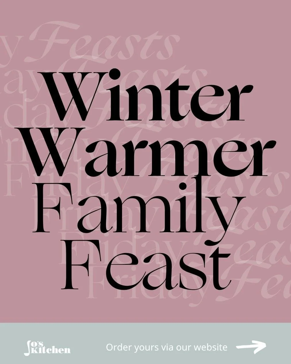 Winter Warmer Feast | Friday 31st October 🎃
Order now - have a delicious feast next Friday. 
Friday 31st October
&pound;75.00 for 4 | &pound;37.50 for 2 

Cosy comfort food incoming! 
Now that the weather is cooler, we're back with our feasts - plea
