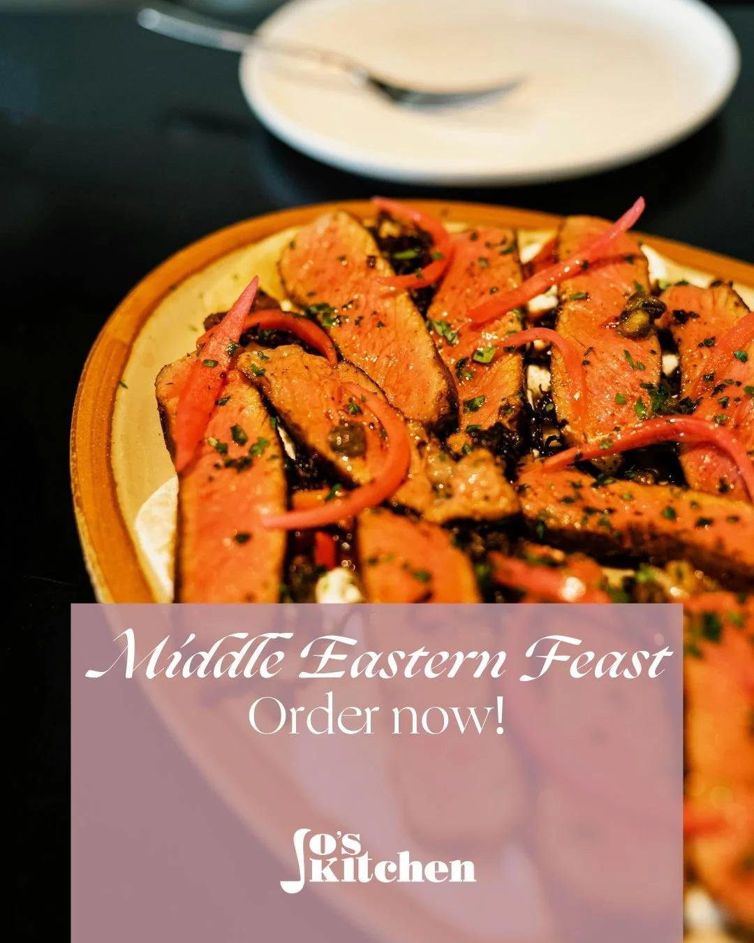 Middle Eastern Friday Feast this Friday - order yours now. 
Fragrant spices, tender lamb, pomegranate jewels and a touch of sweetness - our latest feast is a showstopper! Full of warmth and flavour, this is the perfect way to brighten up a chilly Nov