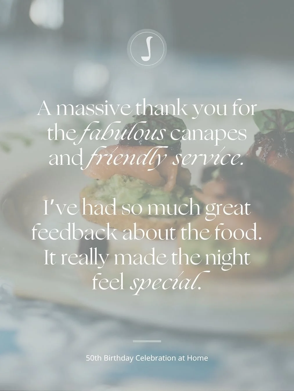 What a gorgeous night! ✨
We had the absolute pleasure of catering a beautiful at-home celebration recently - there really is nothing lovelier than seeing a house full of happy guests, great food and that relaxed everyone&rsquo;s-being-looked-after fe