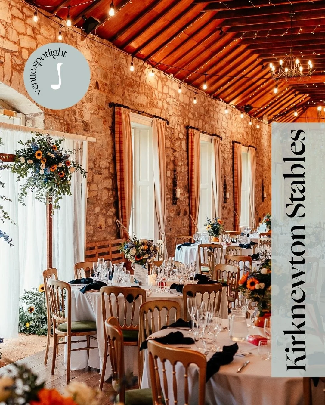 A glorious day for Tim &amp; Lisa recently at Kirknewton House Stables; a wonderful flexible venue just 25 minutes from Edinburgh City Centre &hearts;️✨

Tim &amp; Lisa we wish you all the very best and can&rsquo;t wait to see more photos! 🥂

Venue 