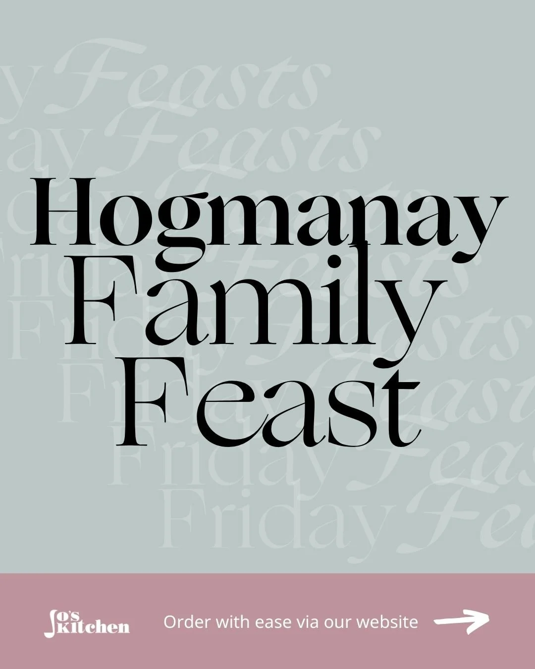 Hogmanay, sorted 🙌
If you&rsquo;d love that &ldquo;slow cooked, cosy and special&rdquo; feeling without spending Hogmanay peeling, chopping and stirring, Jo&rsquo;s Hogmanay Family Feast is here to help.

Pre-order a 2-course New Year menu for colle