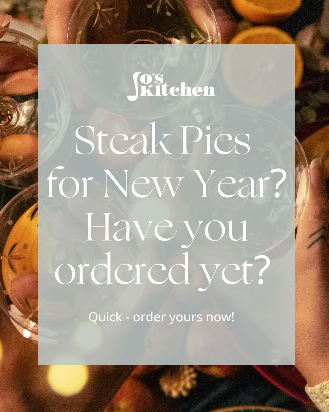 The Steak Pie - a true Scottish favourite  and the kind of dish that turns Hogmanay into an occasion or makes New Year&rsquo;s Day something to look forward to! 🥧✨

Jo&rsquo;s Kitchen&rsquo;s steak pies are everything you want them to be: slow-cooke