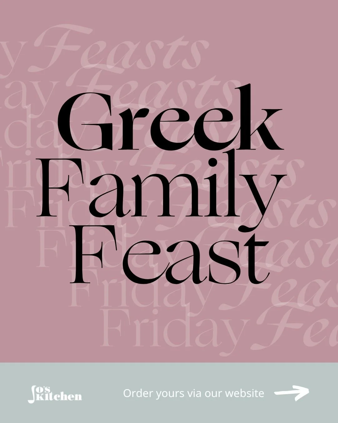 Order your Greek Friday Feast 🇬🇷 | Friday 16th January
Next Friday, we're treating you to a Greek Feast; let's dream of warm sunshine and deep blue seas ☀️🌊

Place your order via our website and pop along to collect it from  The Mart_East Linton  