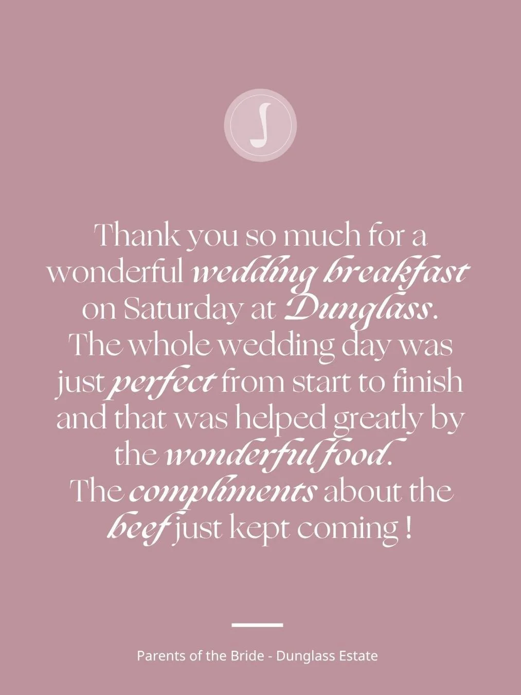 Sometimes it&rsquo;s the simple things - like the perfectly cooked mac and cheese people can&rsquo;t stop talking about! 🧀 A beautiful day, thank you for your kind words.
Venue - @dunglassestate