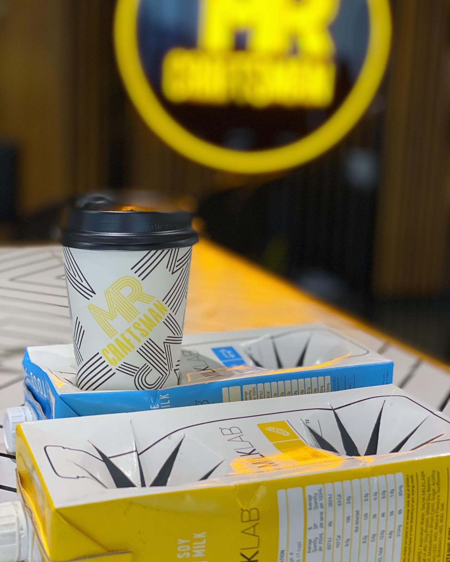 We were recently inspired by @strangeservantcafe upcycling efforts for eco-friendly coffee trays and wanted to join in on this great initiative. We&rsquo;ll be reusing our empty (and cleaned) @milklabco cartons as coffee trays where possible, to help