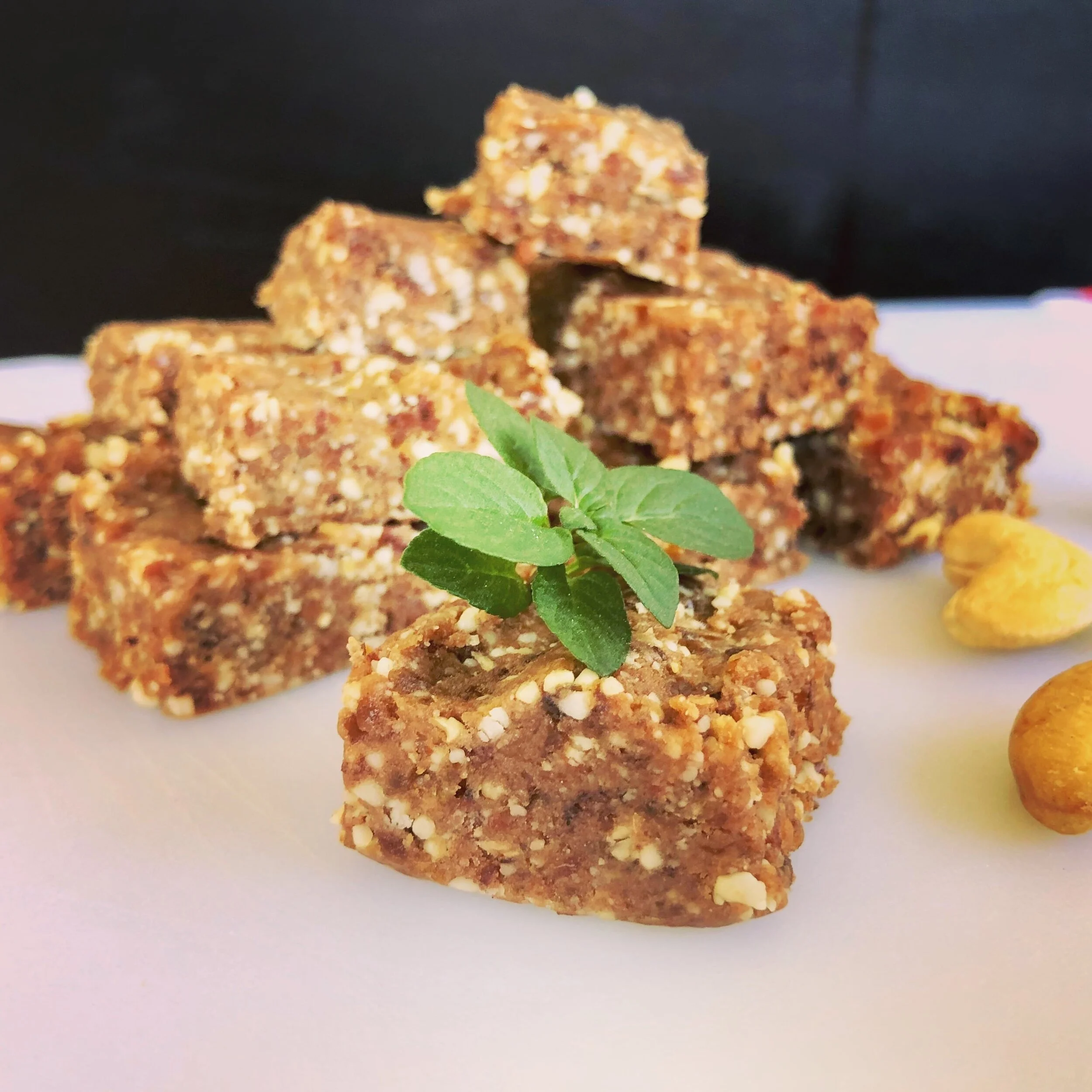 Vegan choc mint bites