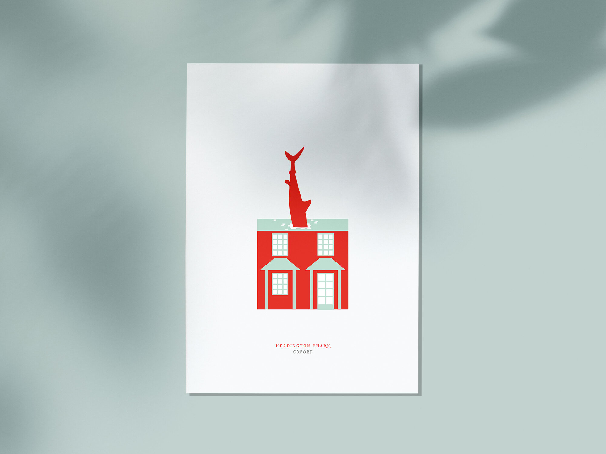 Headington Shark - Oxford (Print and Greetings card)